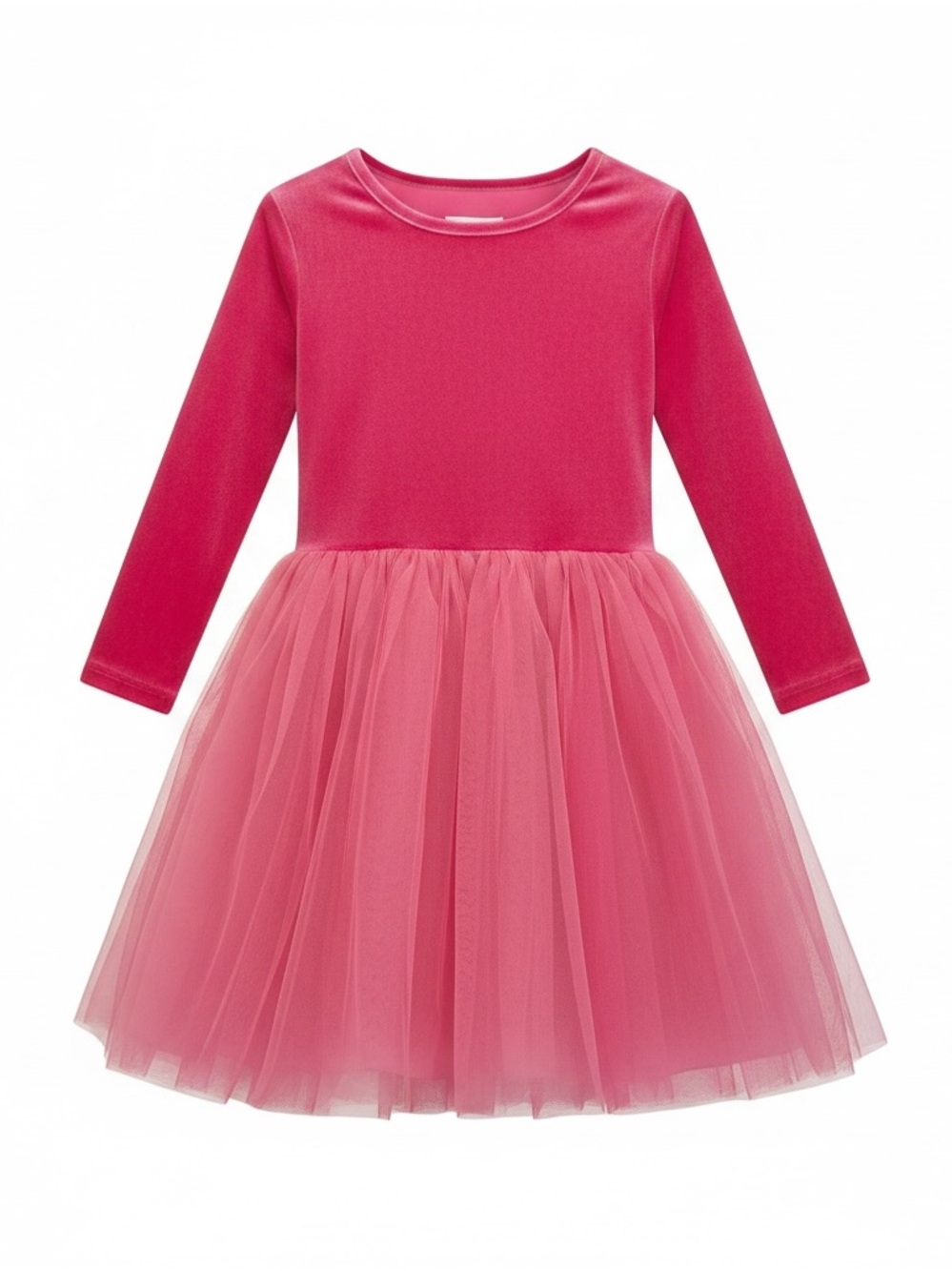Taylor Joelle Hot Pink Velvet Tulle Tutu Dress Girls Valentine Barbie Birthday